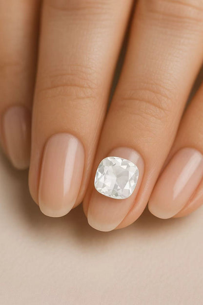 Swarovski 4470 Moonlight - 8mm Pointed Back Square Crystal